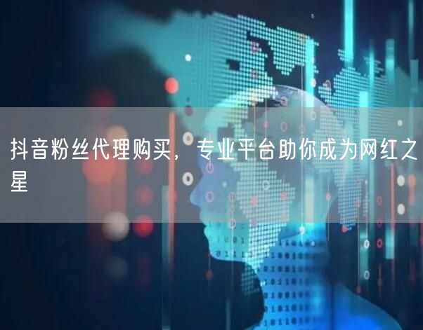 抖音粉丝代理购买，专业平台助你成为网红之星