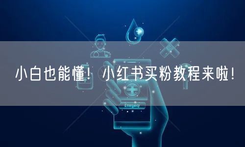 小白也能懂！小红书买粉教程来啦！