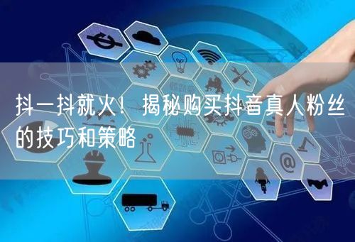 抖一抖就火！揭秘购买抖音真人粉丝的技巧和策略