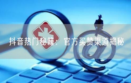 抖音热门秘籍：官方买赞渠道揭秘